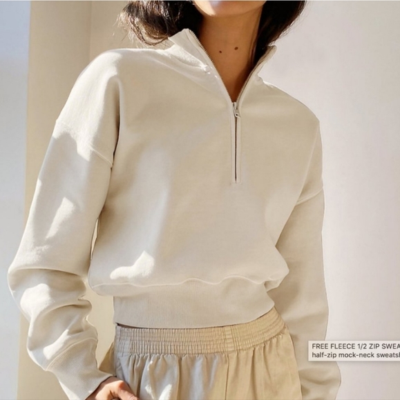Wilfred free cropped half zip sweatshirt - Picture 6 of 9